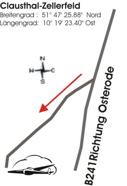 Detail-Anfahrtsskizze zum Modellflugplatz